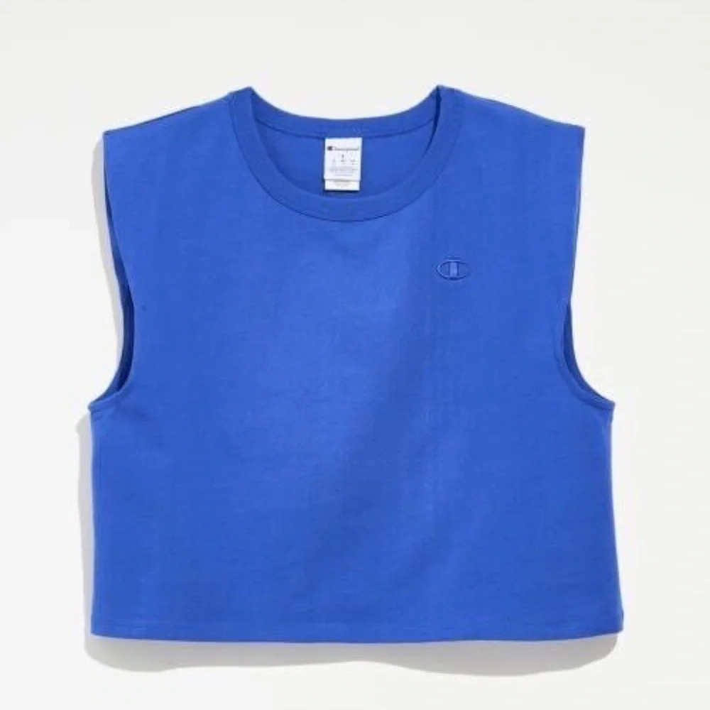Champion UO Exclusive Heritage Tank Top Men's Size Small in Blue 100% Cotton
